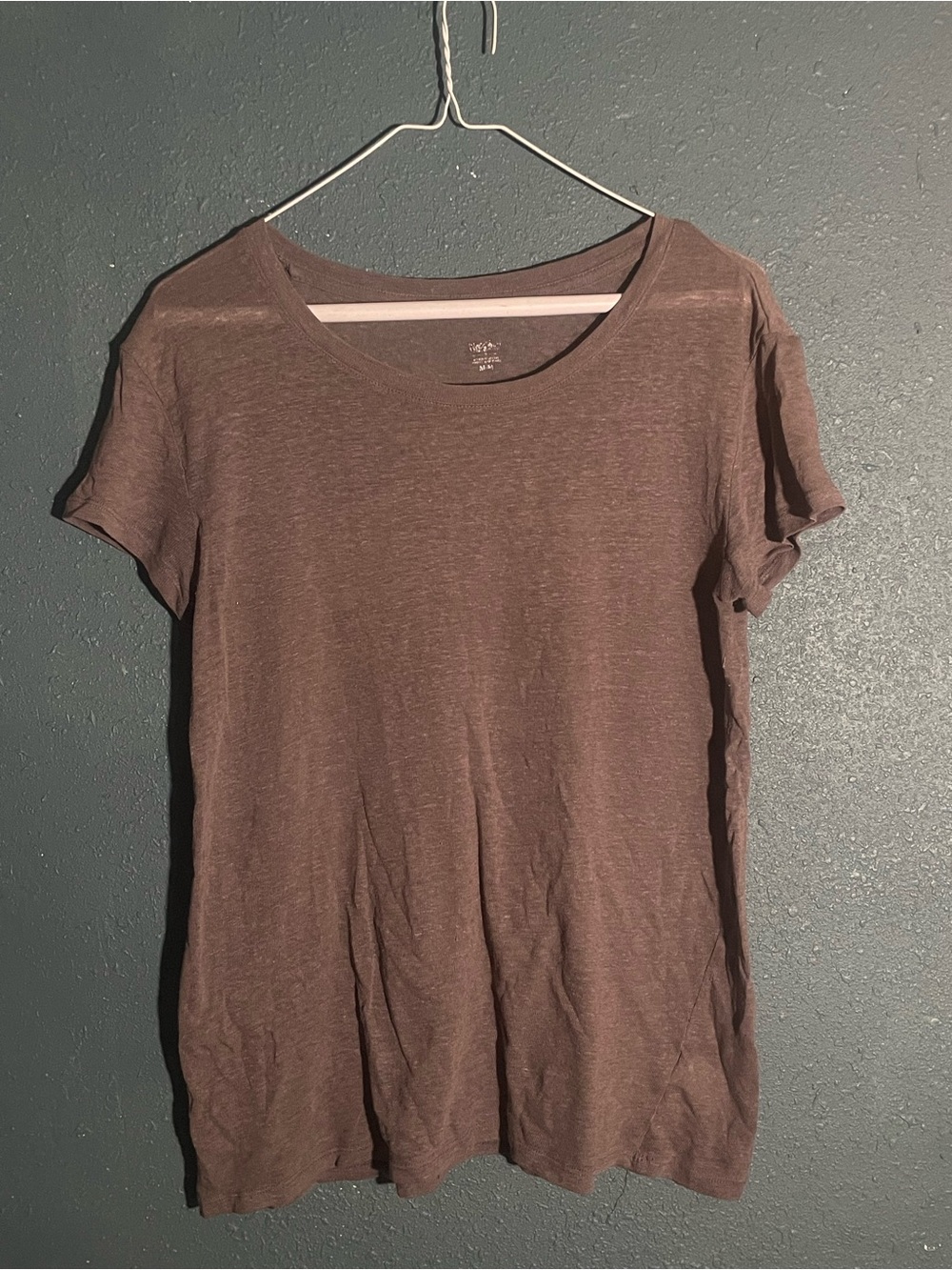 aerie Scoop Neck Short Sleeve Tee - Brown